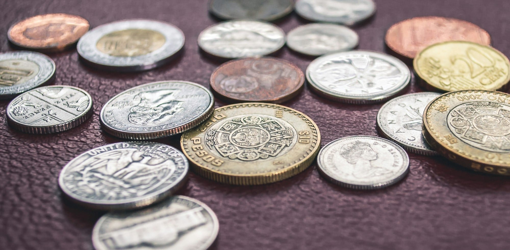 round gold-colored and silver-colored coin lot