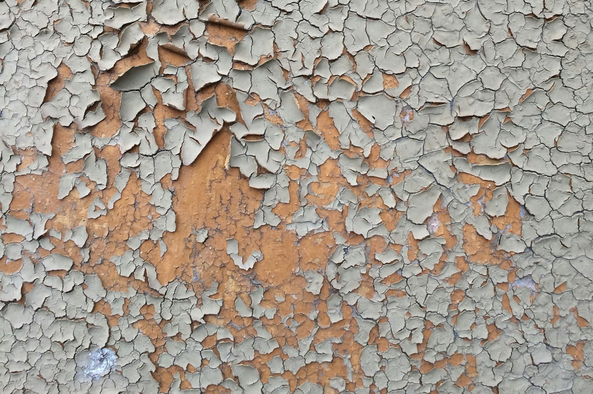 cracked gray wall paint