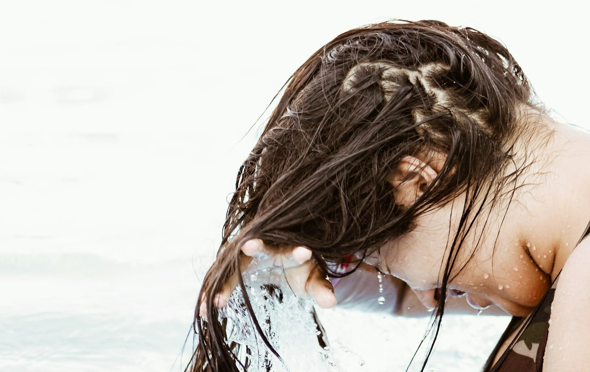 woman in body of water